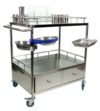 Stainless Steel Dressing Crash Cart
