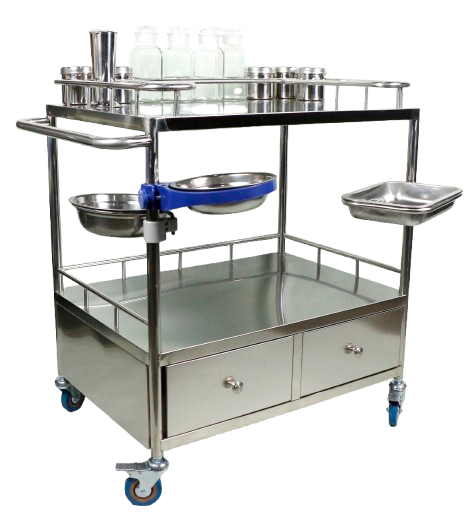 Stainless Steel Dressing Crash Cart