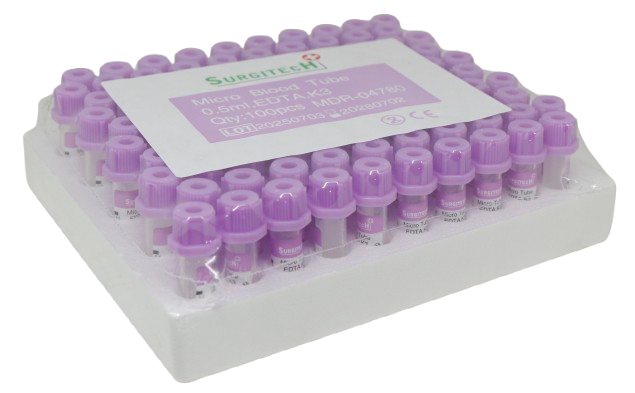 Micro Blood Collection Tubes (EDTA K3, Purple Cap)