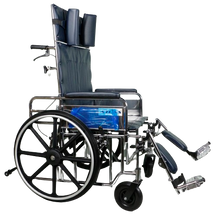 RW2411P 24" Deluxe Obese Reclining Wheelchair