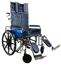 RW2411P 24" Deluxe Obese Reclining Wheelchair