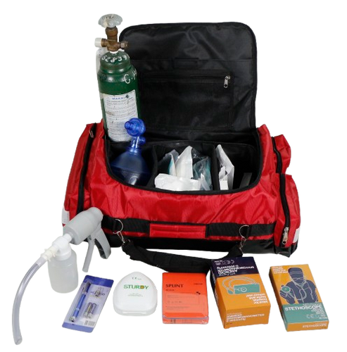 Trauma Bag with Oxygen Tank
