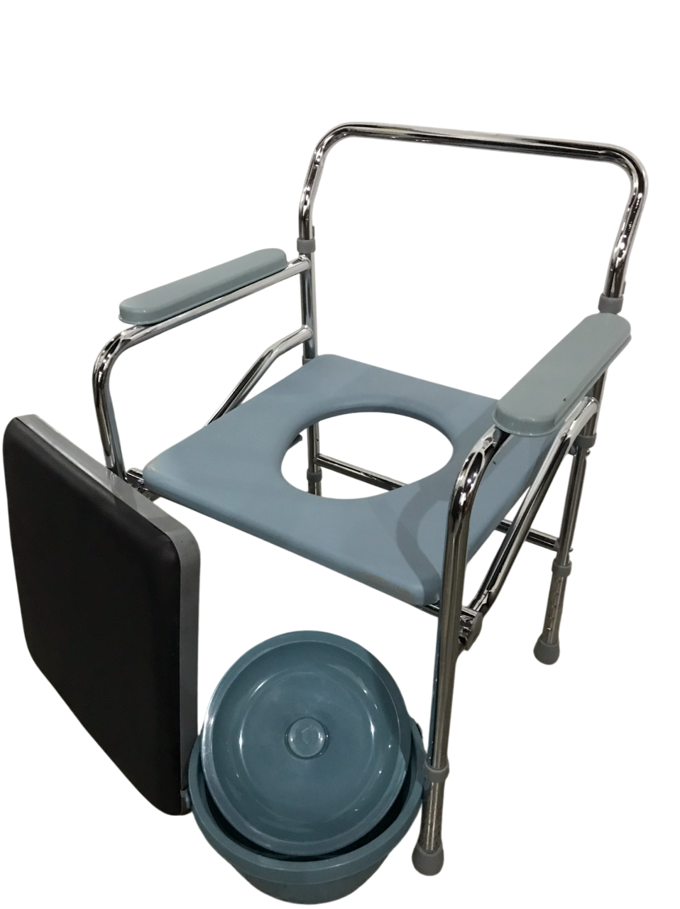 VH607-2 Folding Commode Chair with Upholstery Cover