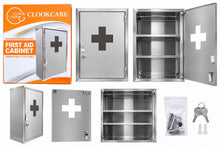 Rectangular Heavy-Duty Wall-Mounted Metal First Aid Cabinet