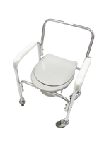 NE0901 Aluminum Commode Chair With Wheels