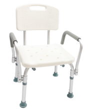 KY798LQA Aluminum Shower Chair with Back and Handles