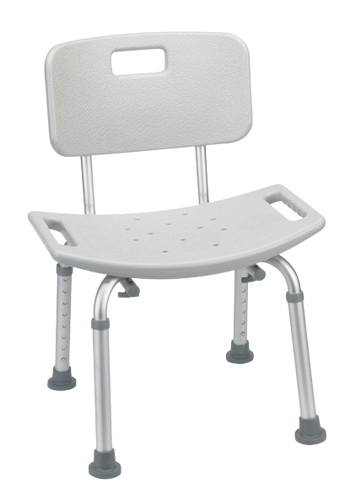 Aluminum Shower Chair with Backrest