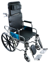 GCV608 RECLINING COMMODE WHEELCHAIR