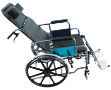GCV608 RECLINING COMMODE WHEELCHAIR